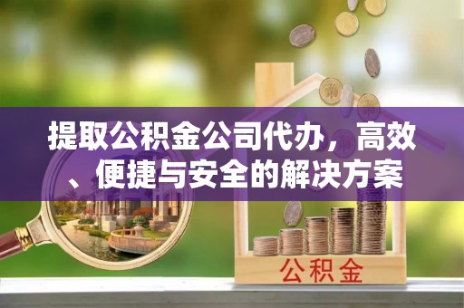 乐安提取公积金公司代办，高效、便捷与安全的解决方案