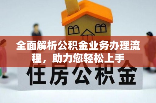 乐安全面解析公积金业务办理流程，助力您轻松上手