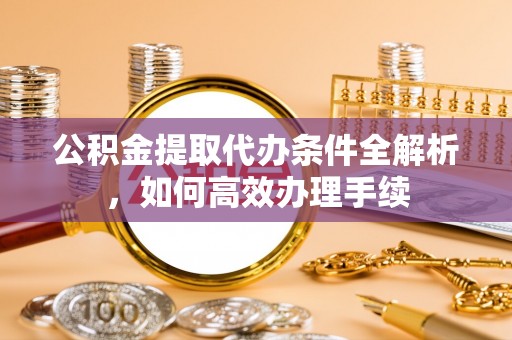 乐安公积金提取代办条件全解析，如何高效办理手续