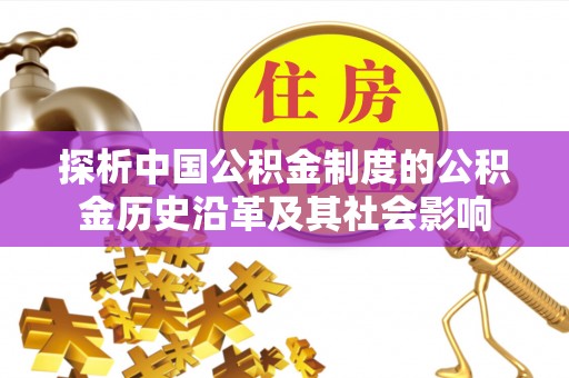 乐安探析中国公积金制度的公积金历史沿革及其社会影响