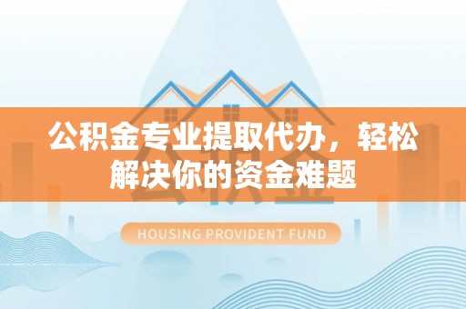 乐安公积金专业提取代办，轻松解决你的资金难题
