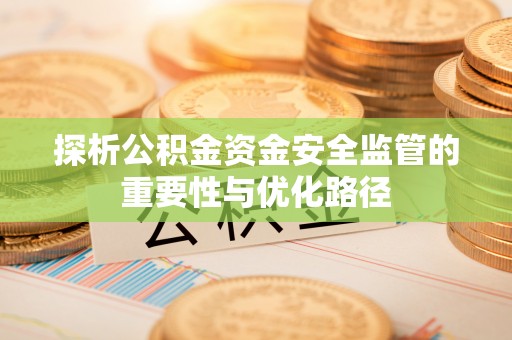 乐安探析公积金资金安全监管的重要性与优化路径