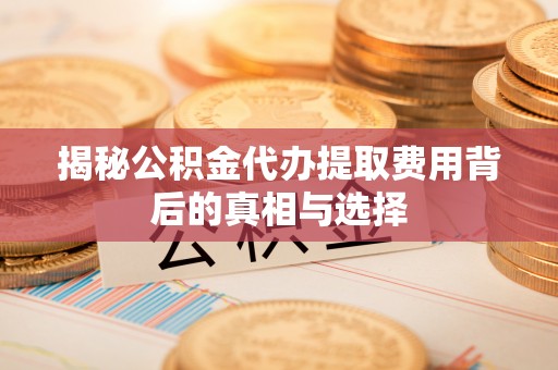 乐安揭秘公积金代办提取费用背后的真相与选择