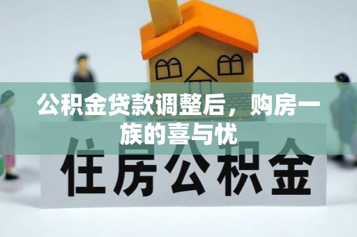 乐安公积金贷款调整后，购房一族的喜与忧