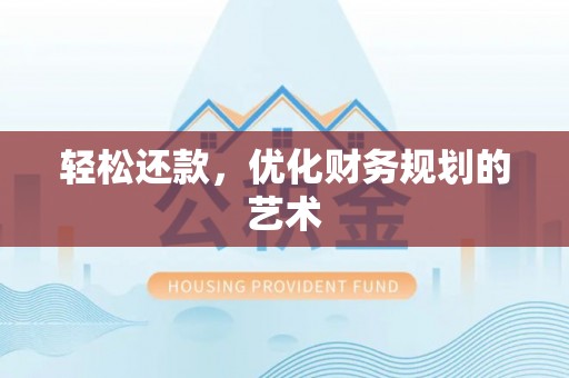 乐安轻松还款，优化财务规划的艺术