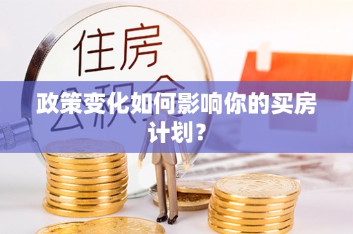 乐安政策变化如何影响你的买房计划？