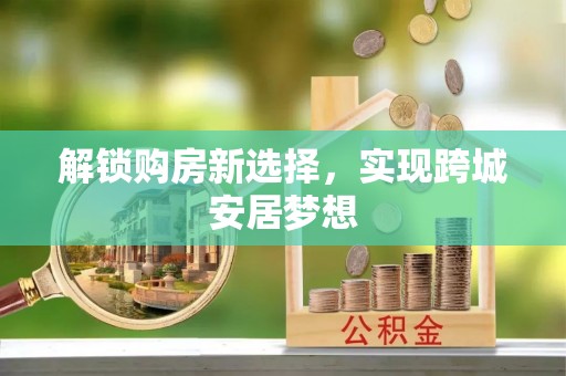 乐安解锁购房新选择，实现跨城安居梦想