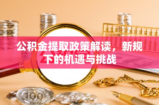 乐安公积金提取政策解读，新规下的机遇与挑战