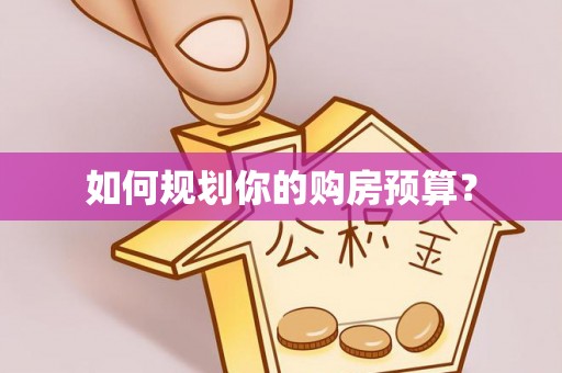 乐安如何规划你的购房预算？