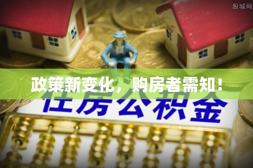 乐安政策新变化，购房者需知！