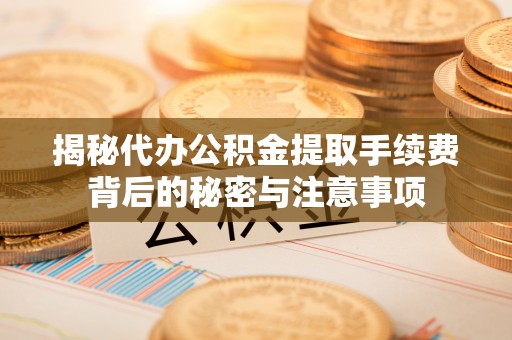 乐安揭秘代办公积金提取手续费背后的秘密与注意事项