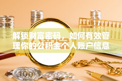 乐安解锁财富密码，如何有效管理你的公积金个人账户信息