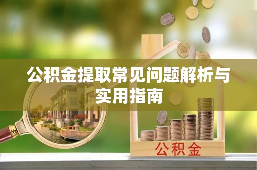 乐安公积金提取常见问题解析与实用指南