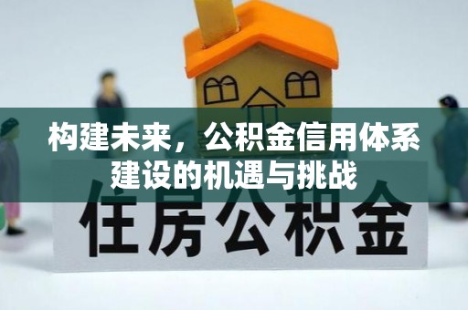 乐安构建未来，公积金信用体系建设的机遇与挑战