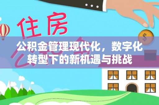 乐安公积金管理现代化，数字化转型下的新机遇与挑战