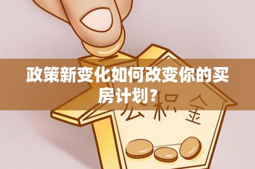 乐安政策新变化如何改变你的买房计划？