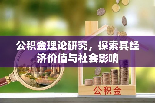 乐安公积金理论研究，探索其经济价值与社会影响