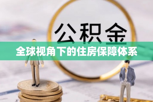 乐安全球视角下的住房保障体系