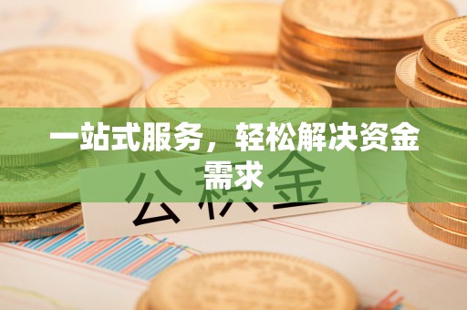 乐安一站式服务，轻松解决资金需求